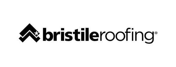 Bristile Roofing logo features a black geometric roof symbol with a star, followed by the text “bristile roofing” in bold black letters on a white background.